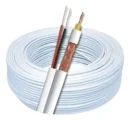 Cabo Coaxial Rf 4mm Bipolar 50m Ideal Cftv Câmera Alarme 80